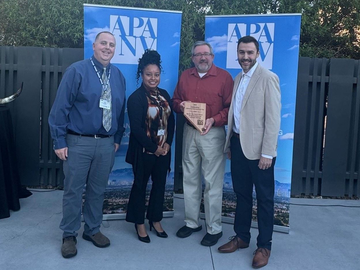 DeBoer Award being given to City Planner 2024