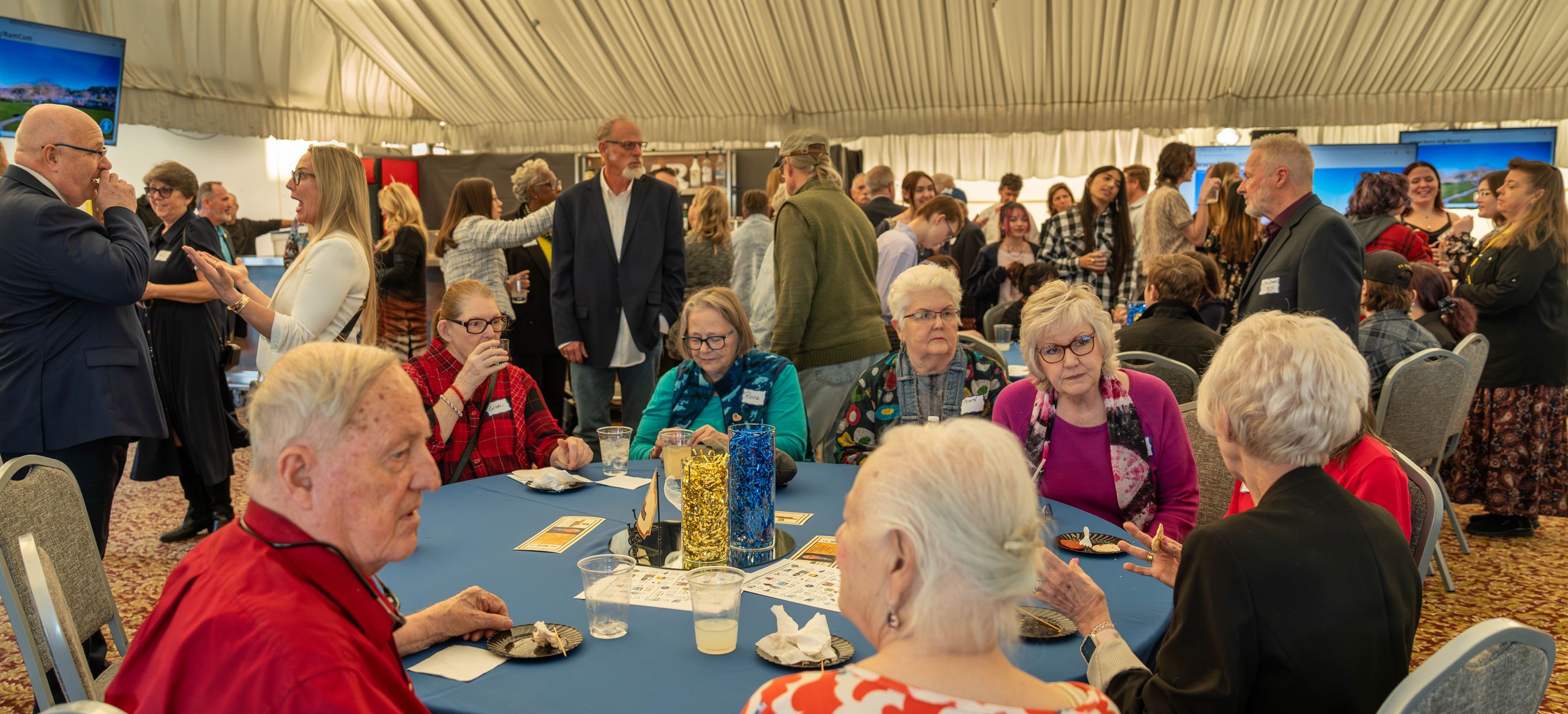 2026 State of the City (59) Photo: Table of guests sitting before Address