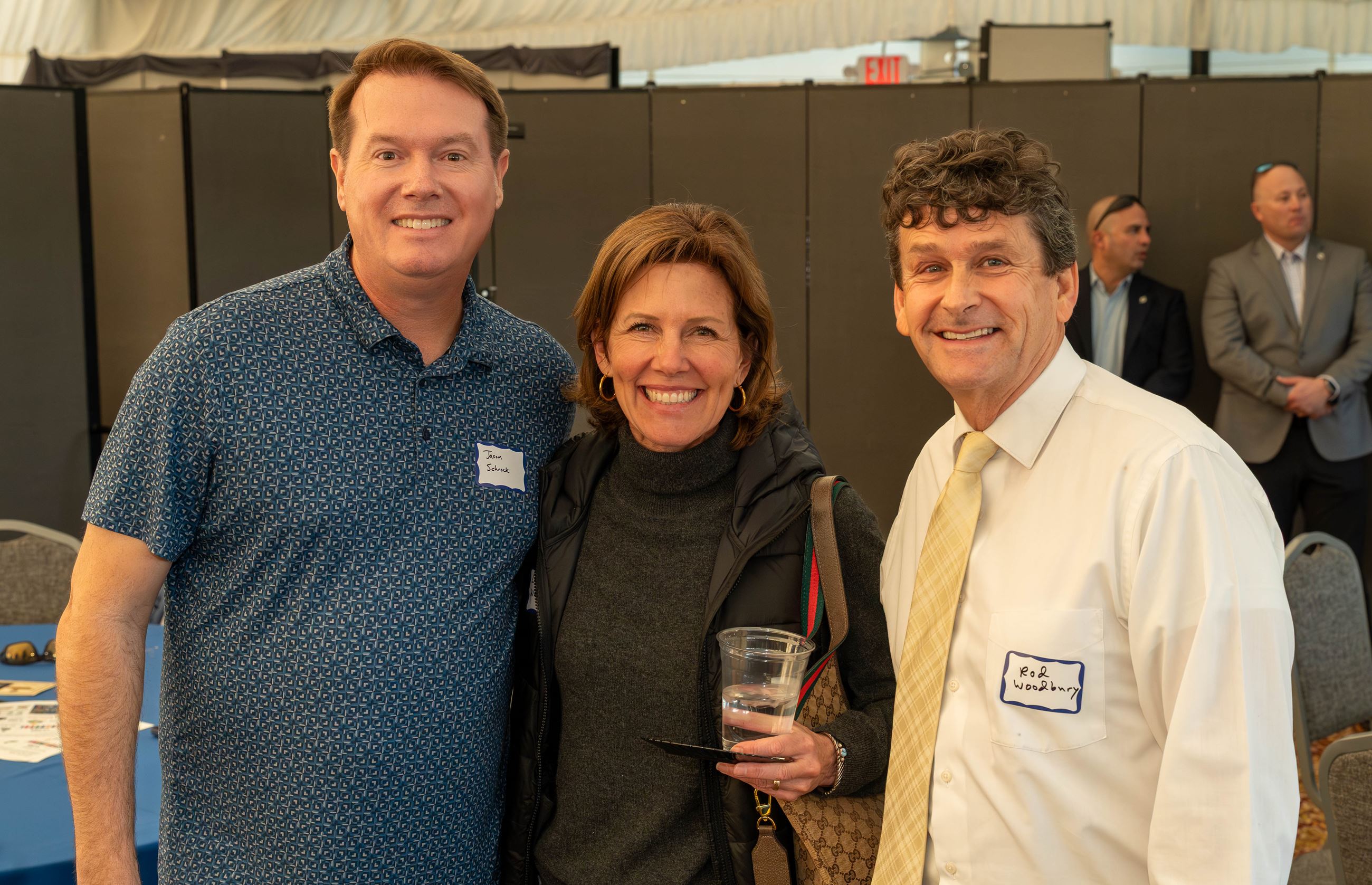 2026 State of the City (74) Photo: King Elementary Principal Jason Schrock with Leslie and Rod Woodbury