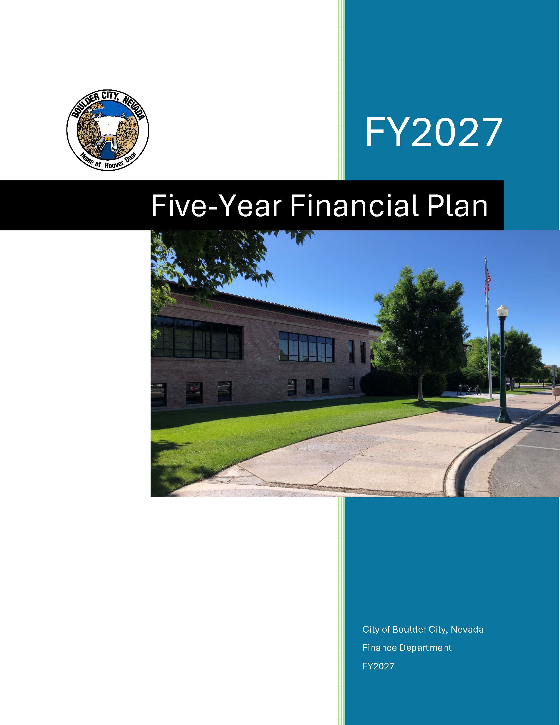 FY27-31 Financial Forecast - adopted cover